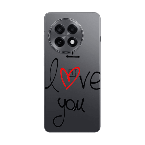 Oneplus 13 5G i love you Transparent Silicone TPU Θήκη